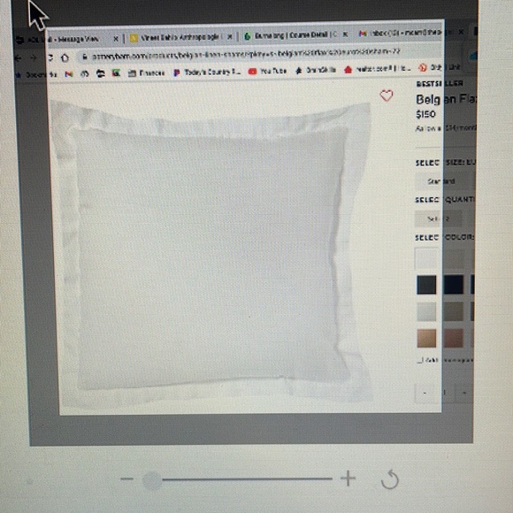 Pottery Barn Bedding Pottery Barn Euro Shams 4 25 Each Will Sell 2